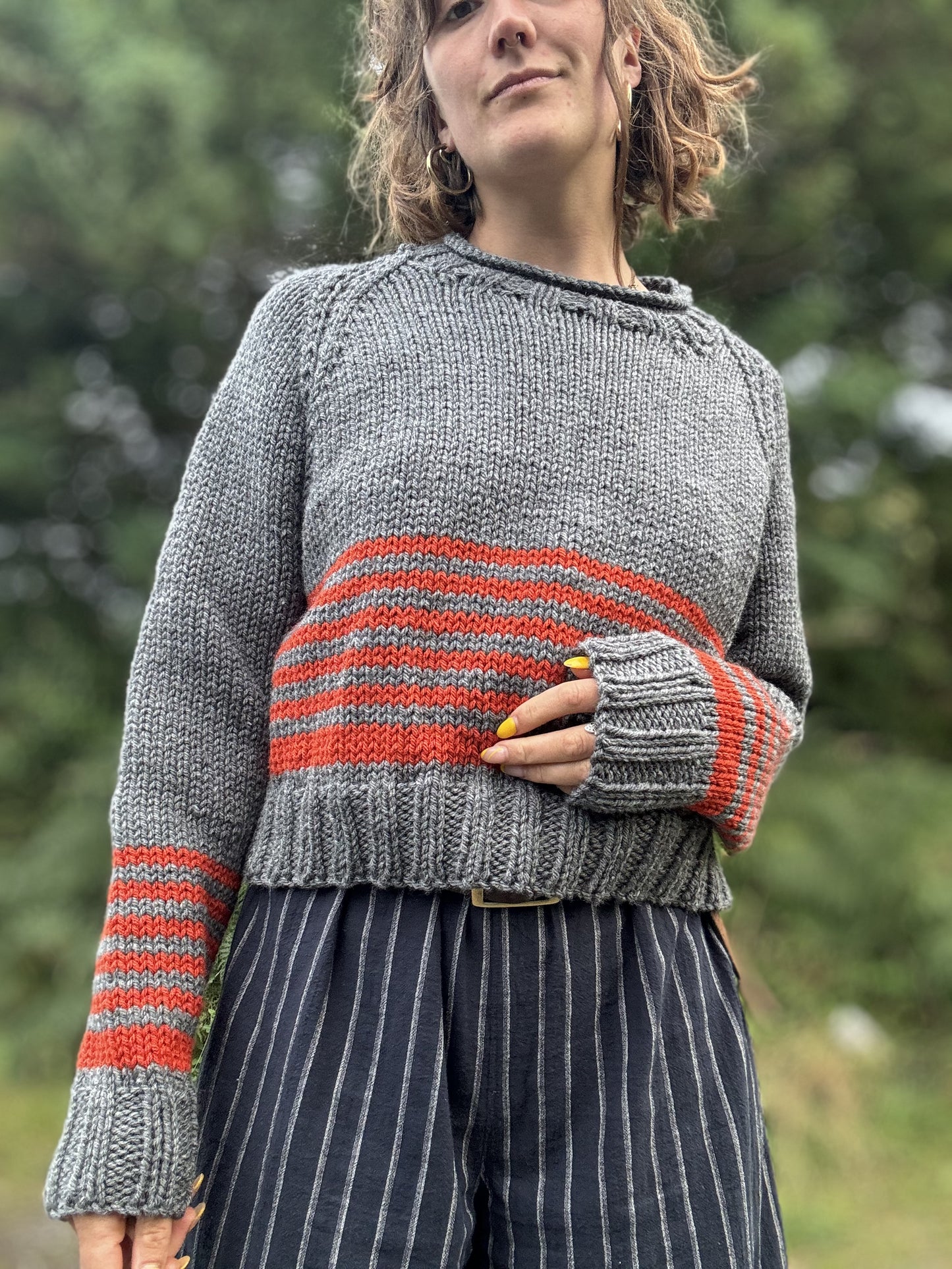 RAGLAN Stripe Jumper. 4960