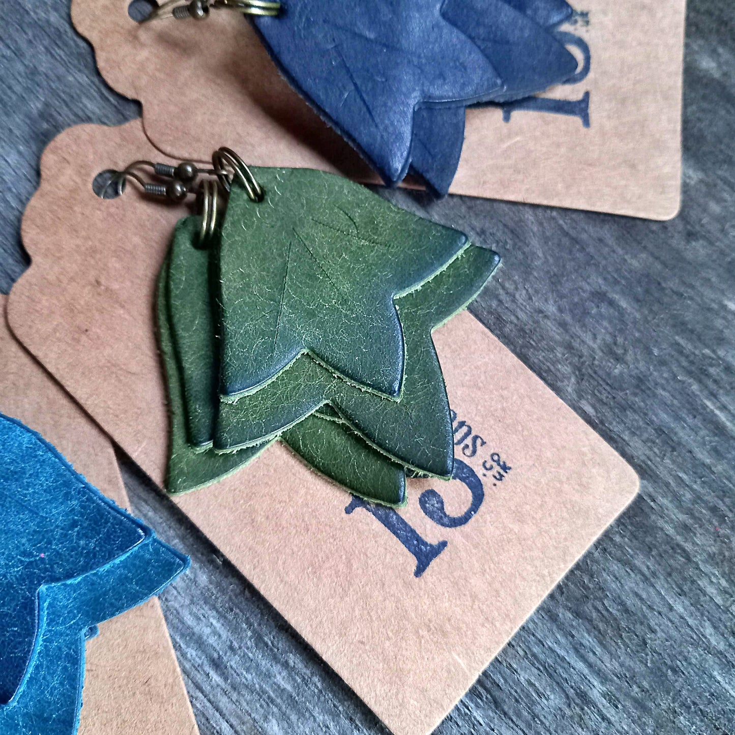 IVY LEAF Earrings. View Stock.