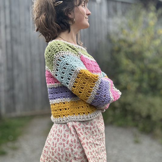 BOXY Crop Jumper. 4967