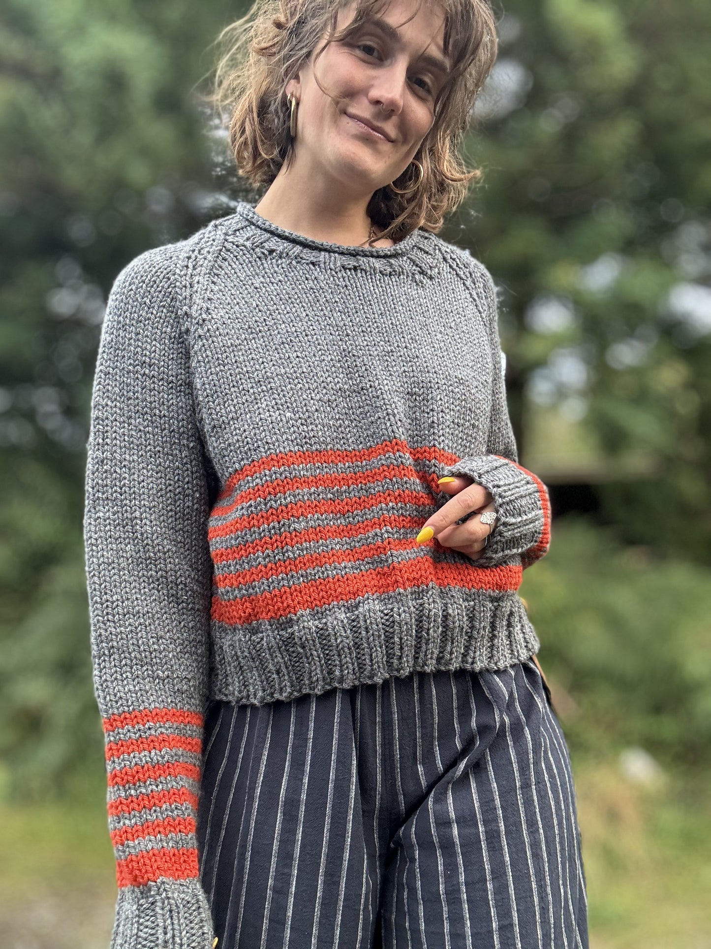 RAGLAN Stripe Jumper. 4960