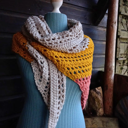 GOOD LIFE Wrap. Various Colours. Handmade in England.