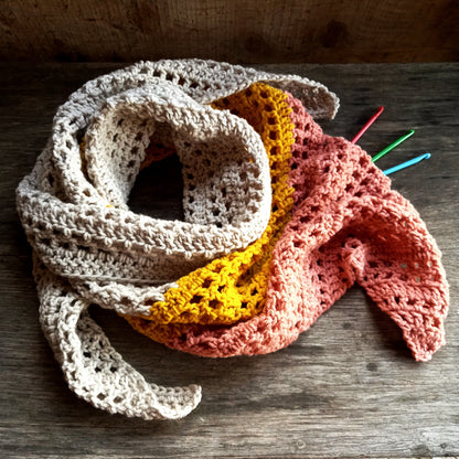 GOOD LIFE Wrap. Various Colours. Handmade in England.